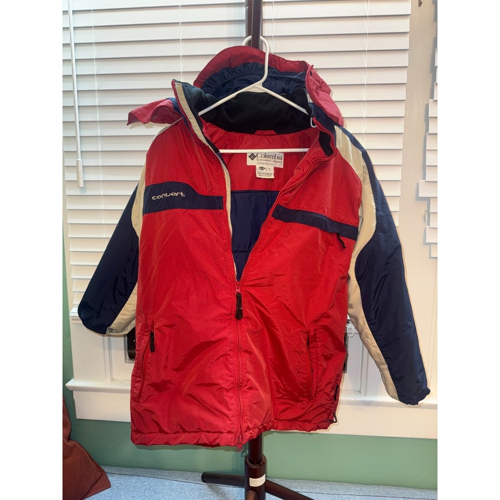 Vintage Columbia Fire Ridge Jacket Youth Kids XL Red Blue Winter Coat 18/20